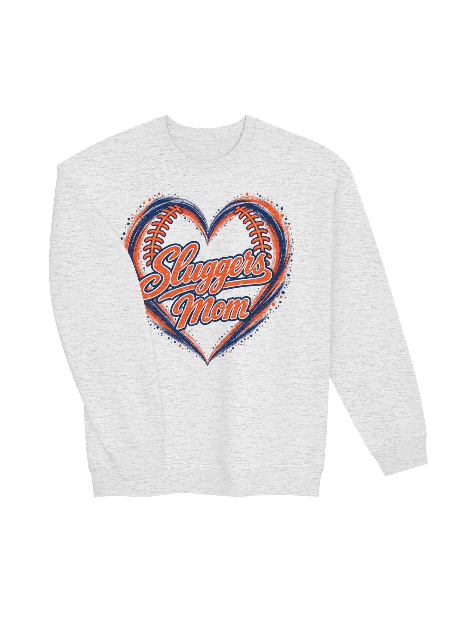 Sluggers Mom In Heart Unisex Crewneck Sweatshirt product image (3)