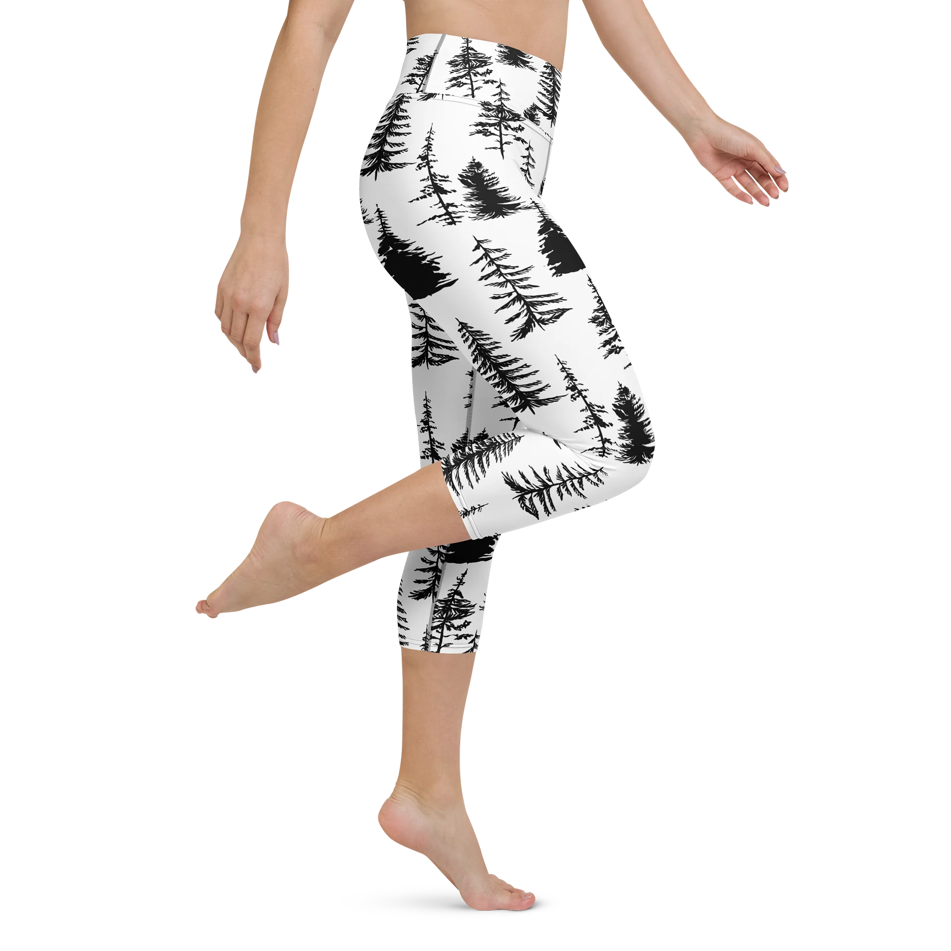 Forest Scatter All-Over Print Yoga Capri Leggings product image (1)