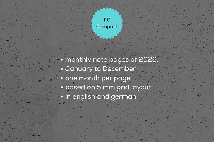 monthly note pages - Franklin Covey Compact - 2026 product image (2)