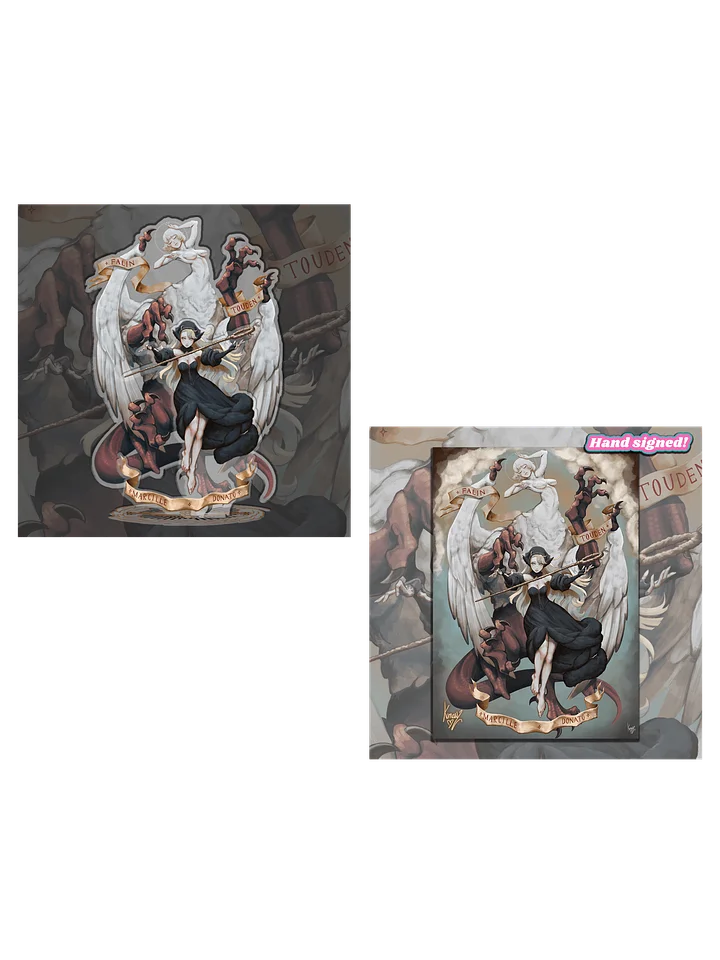 Marcille and Falin Signed Poster Print and Acrylic standee product image (1)