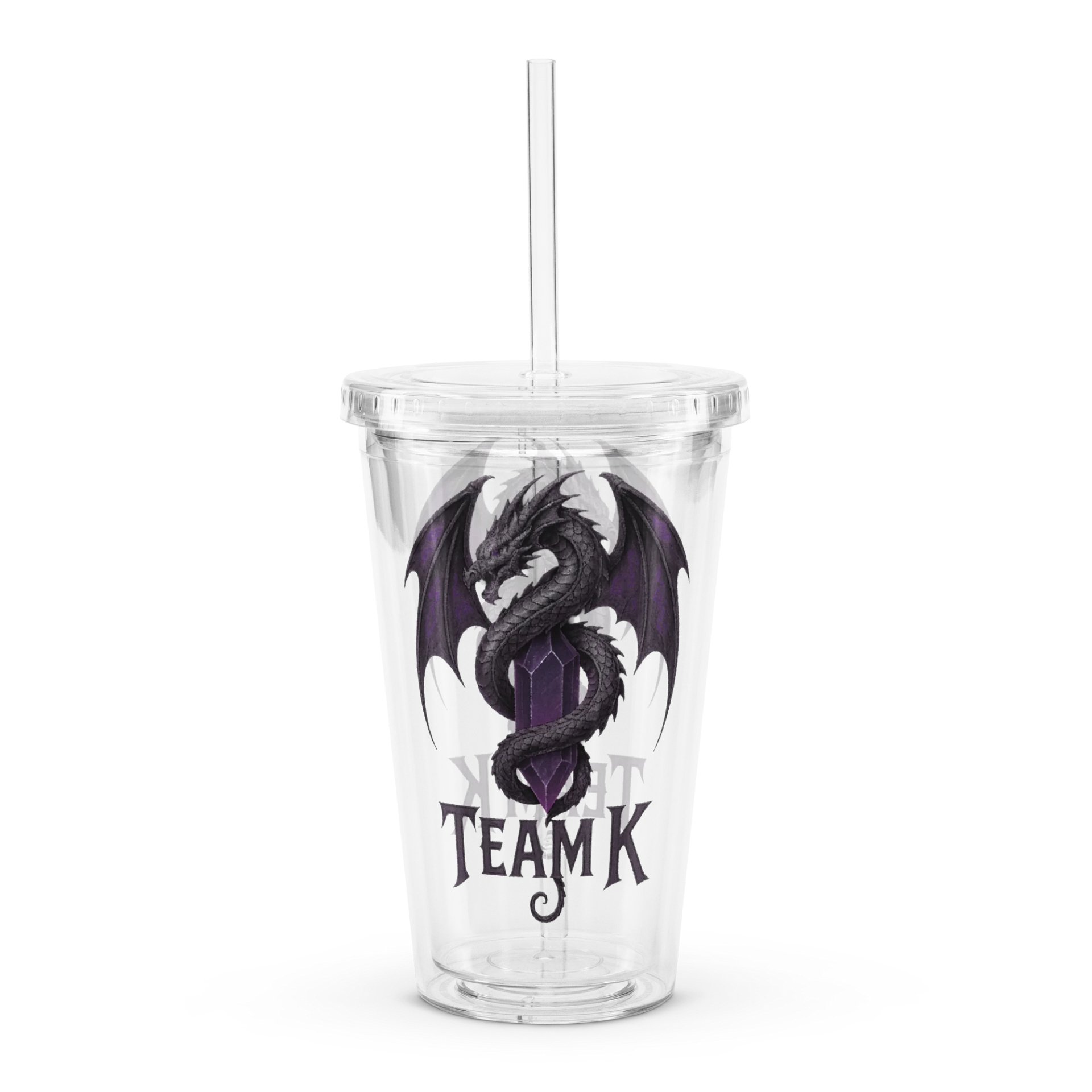 Team K V-4 Clear Plastic Tumbler product image (1)