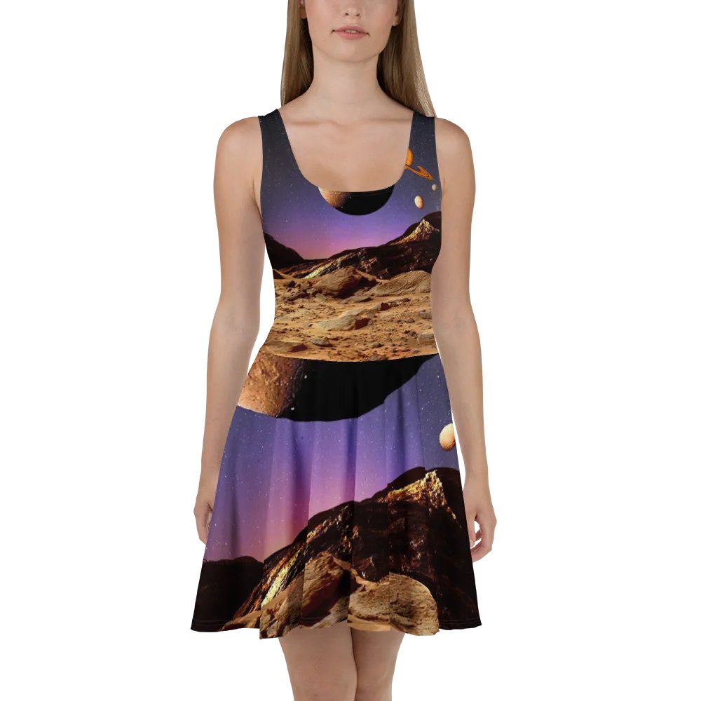 'Floating' Vibrant Melodies Skater Dress product image (2)