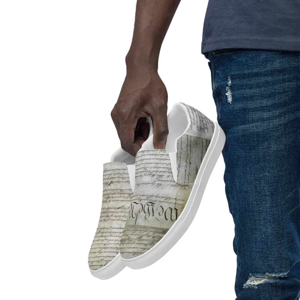 "Composition" Men's Canvas Shoes product image (8)