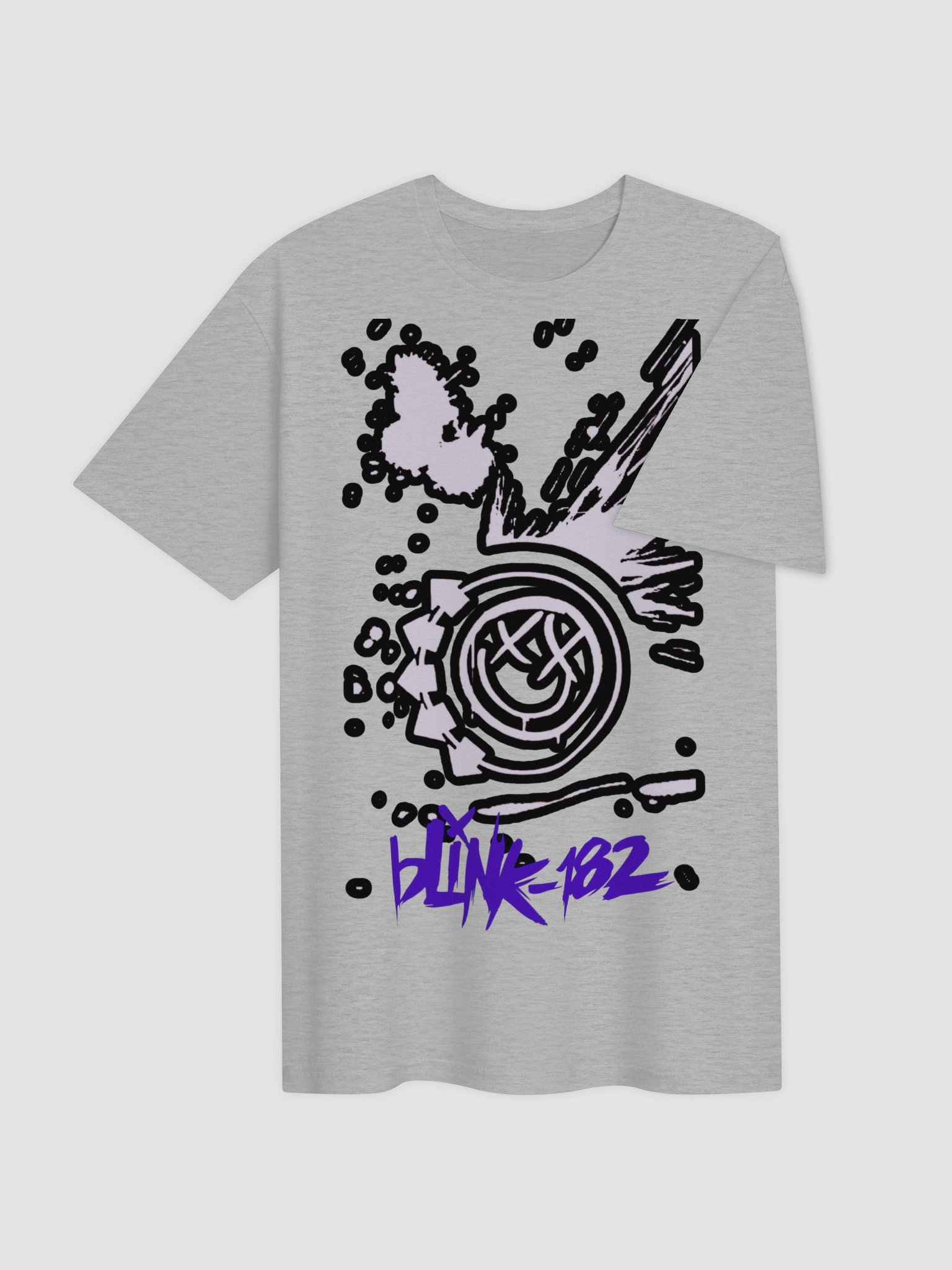 Blink-182 Graffiti Smiley T-Shirt | Punk Logo Streetwear Graphic Tee | Vintage Pop Punk Band Shirt product image (3)