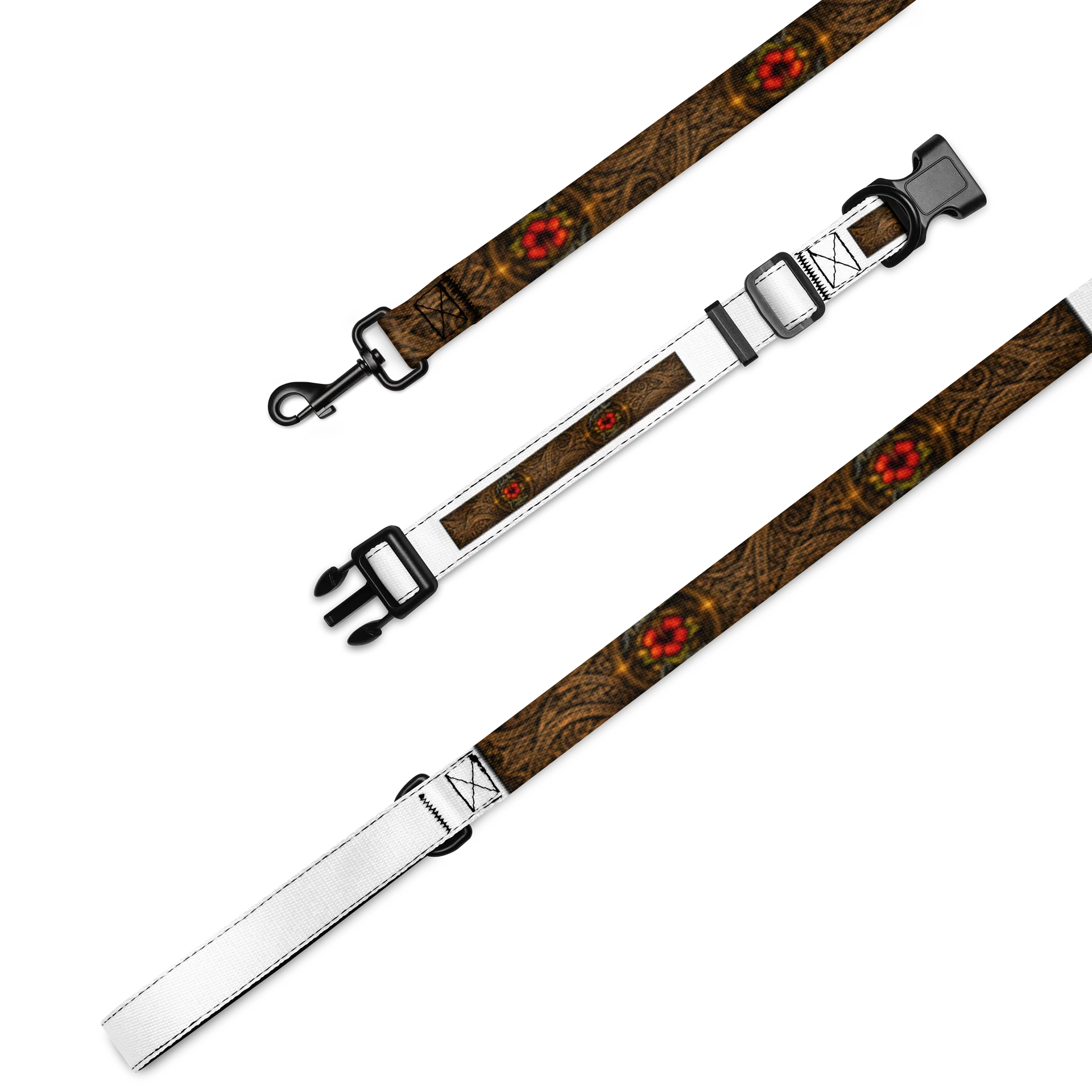Abstract Islander Pattern Pet Collar & Leash Set product image (1)