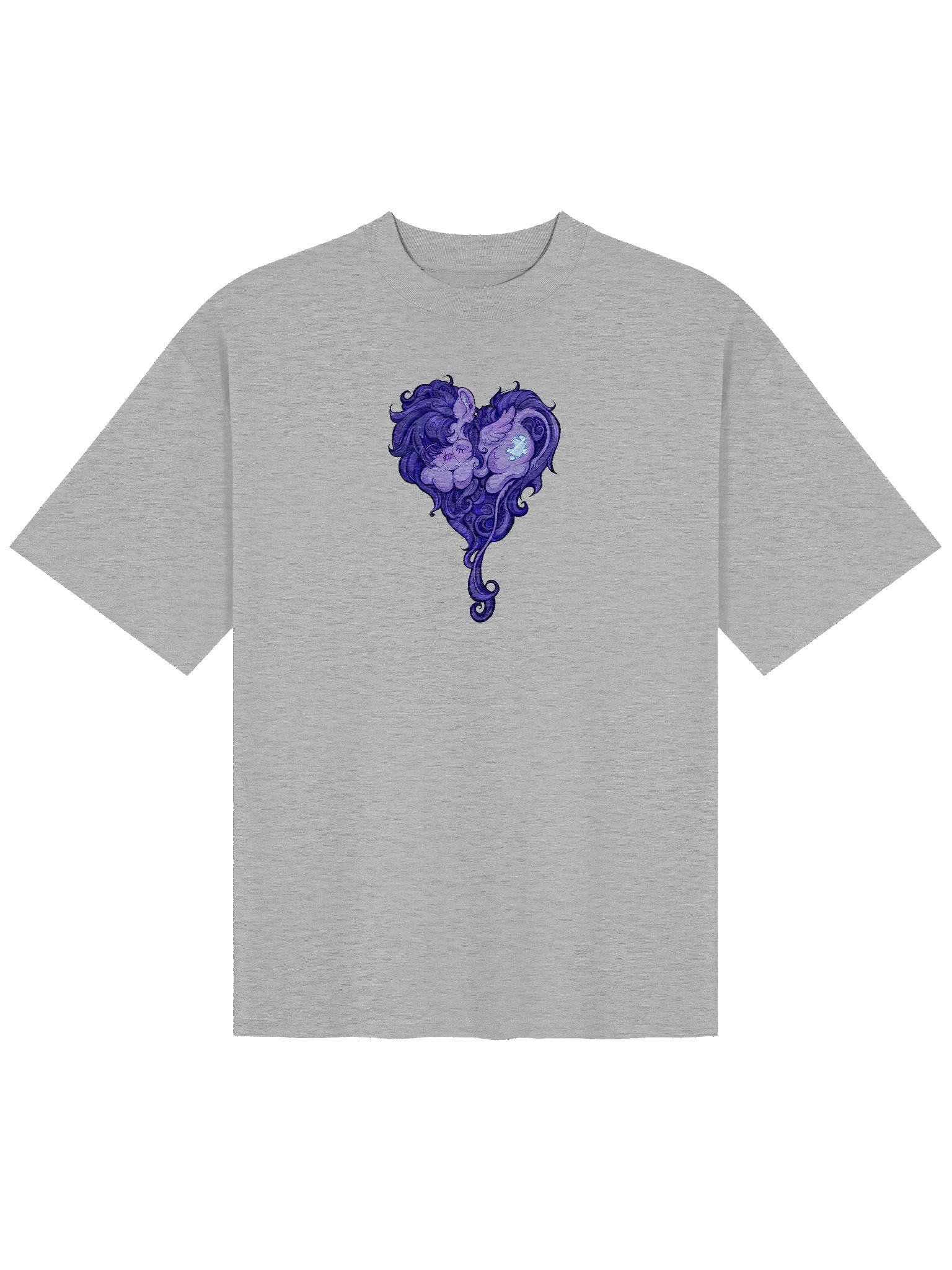 Lulamoon Heart Oversized Shirt product image (5)