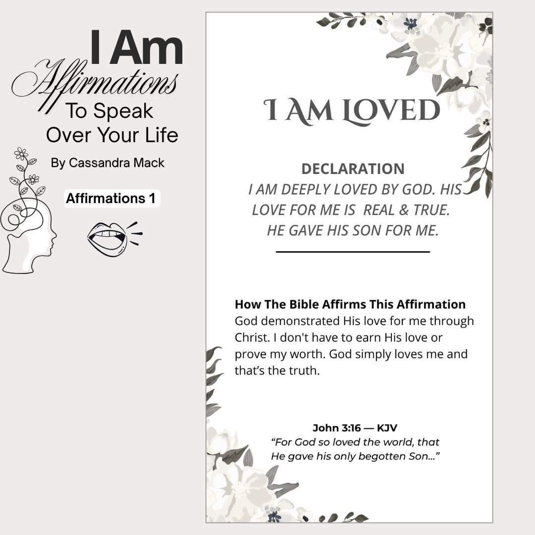 Speaking Life Into Your I Am Print & Cut Affirmation Cards product image (2)