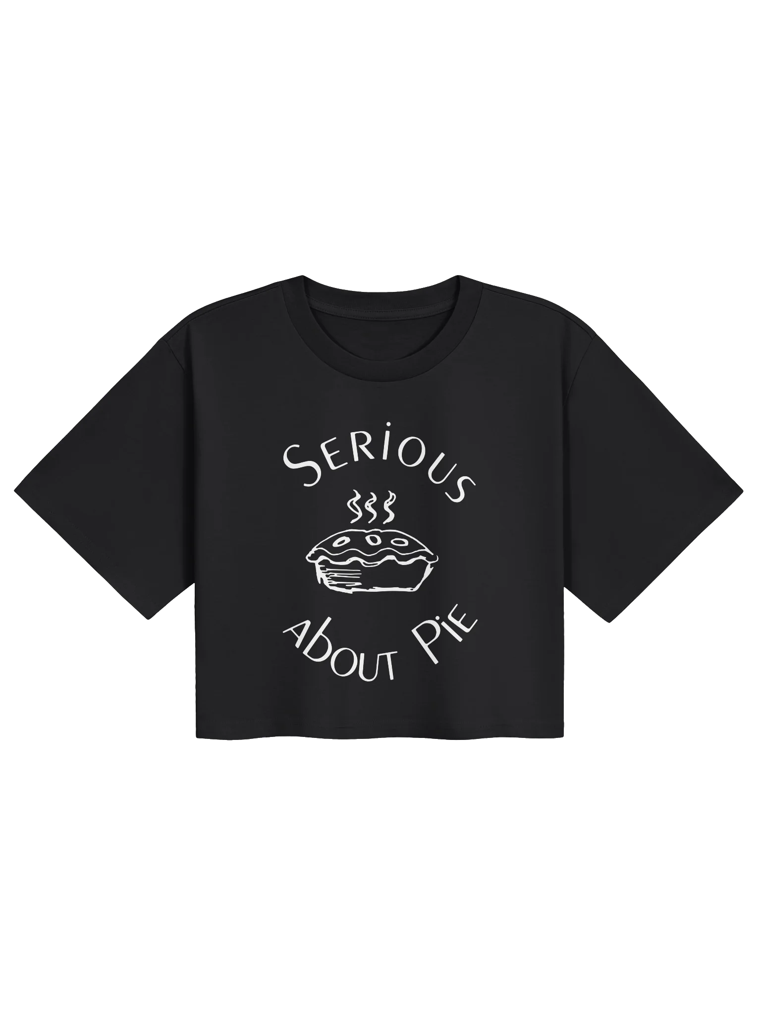 Serious About Pie Crop Top, Dark product image (1)