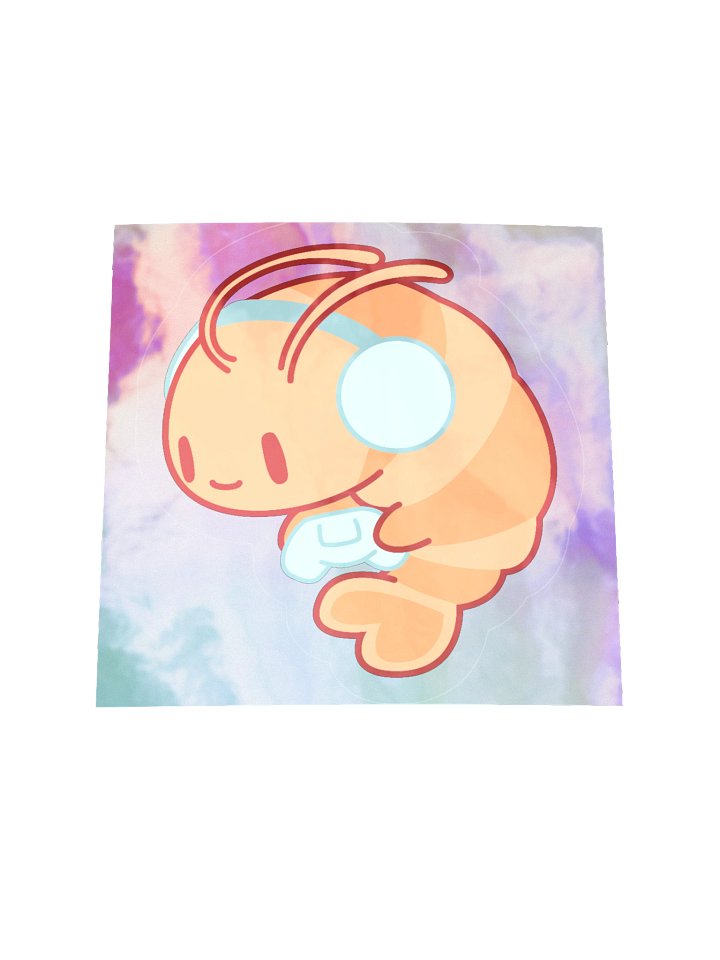 Shrimpy Gamer Holographic Kiss-Cut Sticker product image (1)