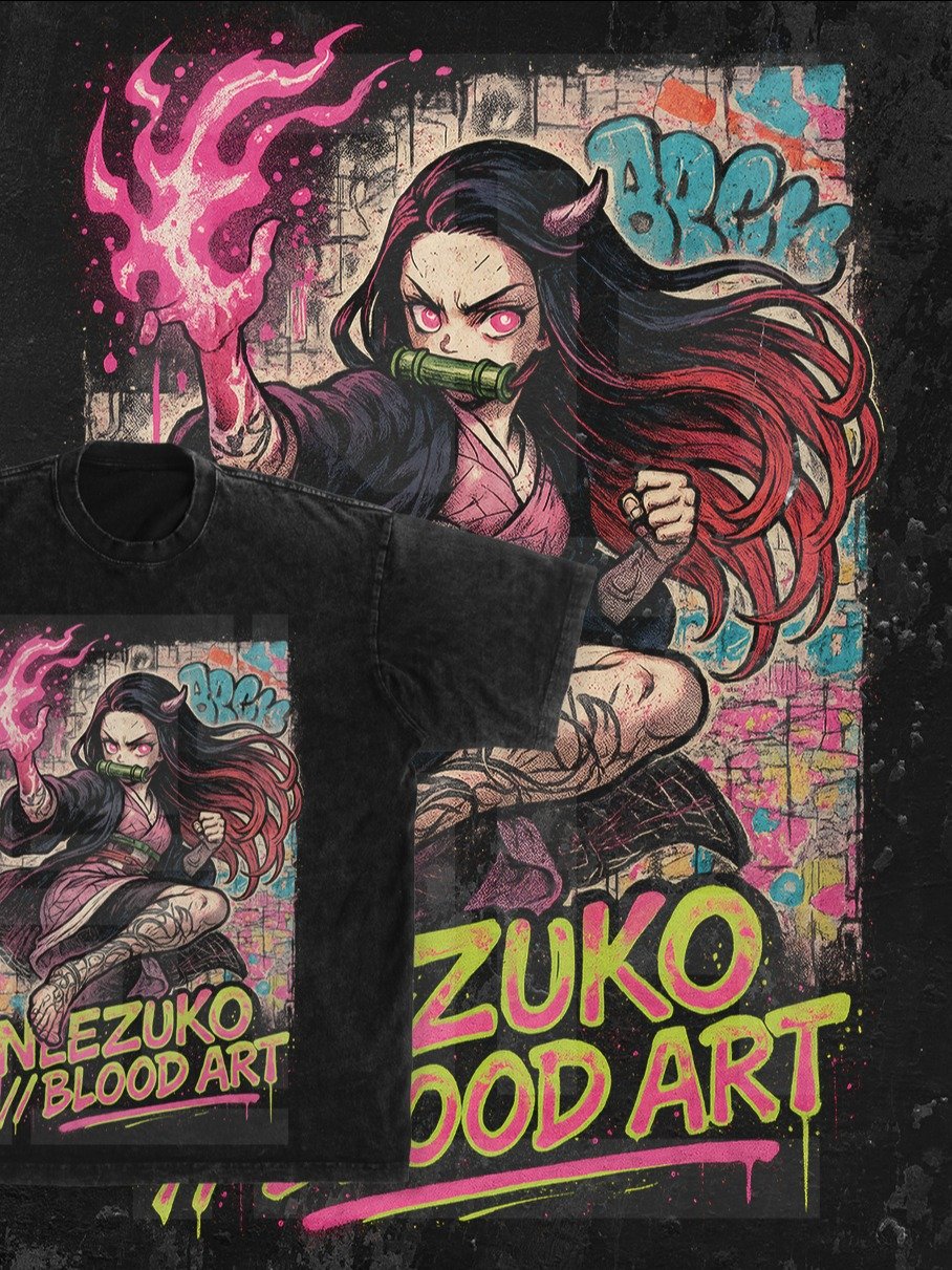 nezuko Demon slayer | Kimetsu no Yaiba t-shirt PNG design product image (1)