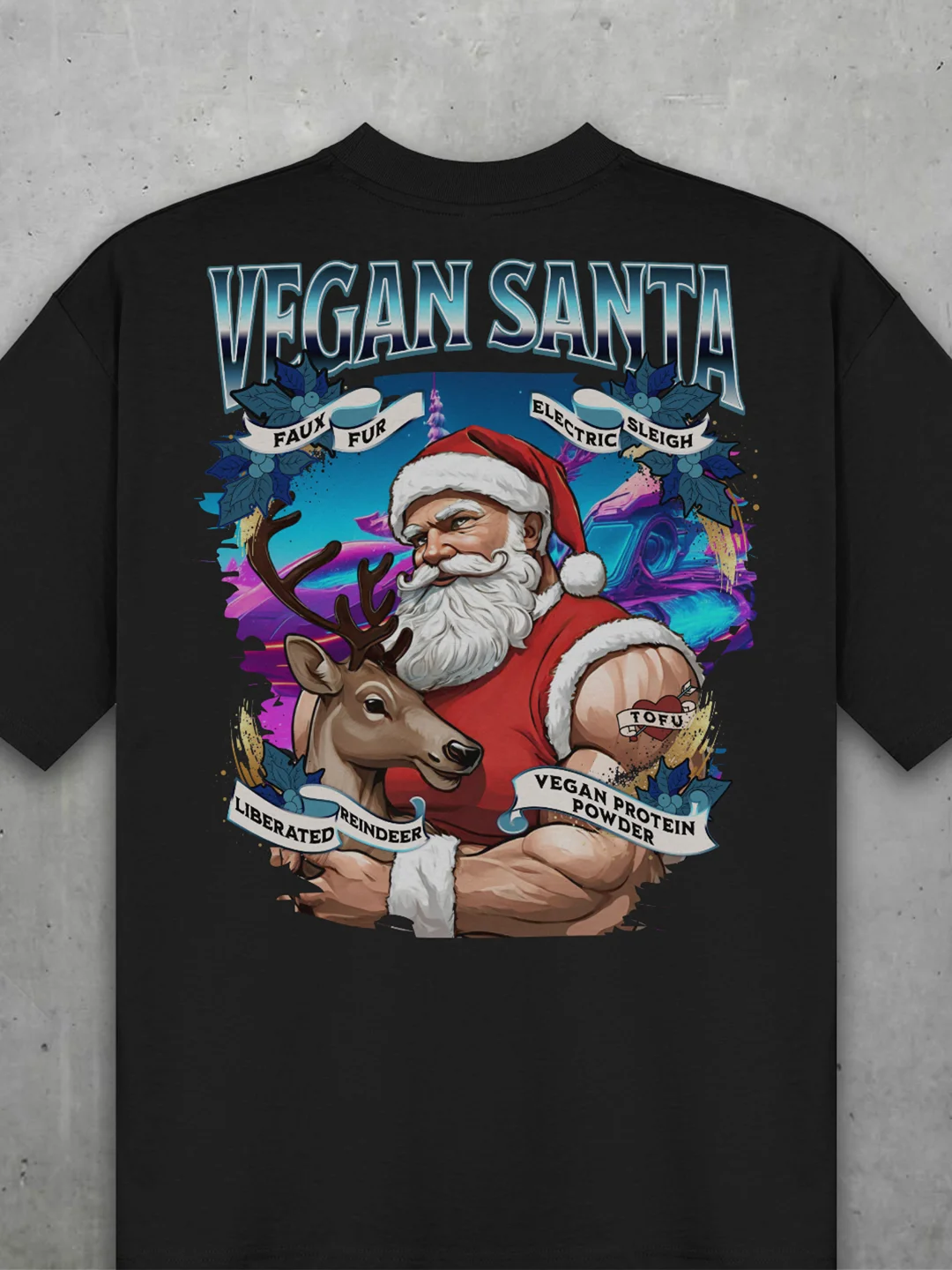 Vegan Santa Oversized Tee product image (1)
