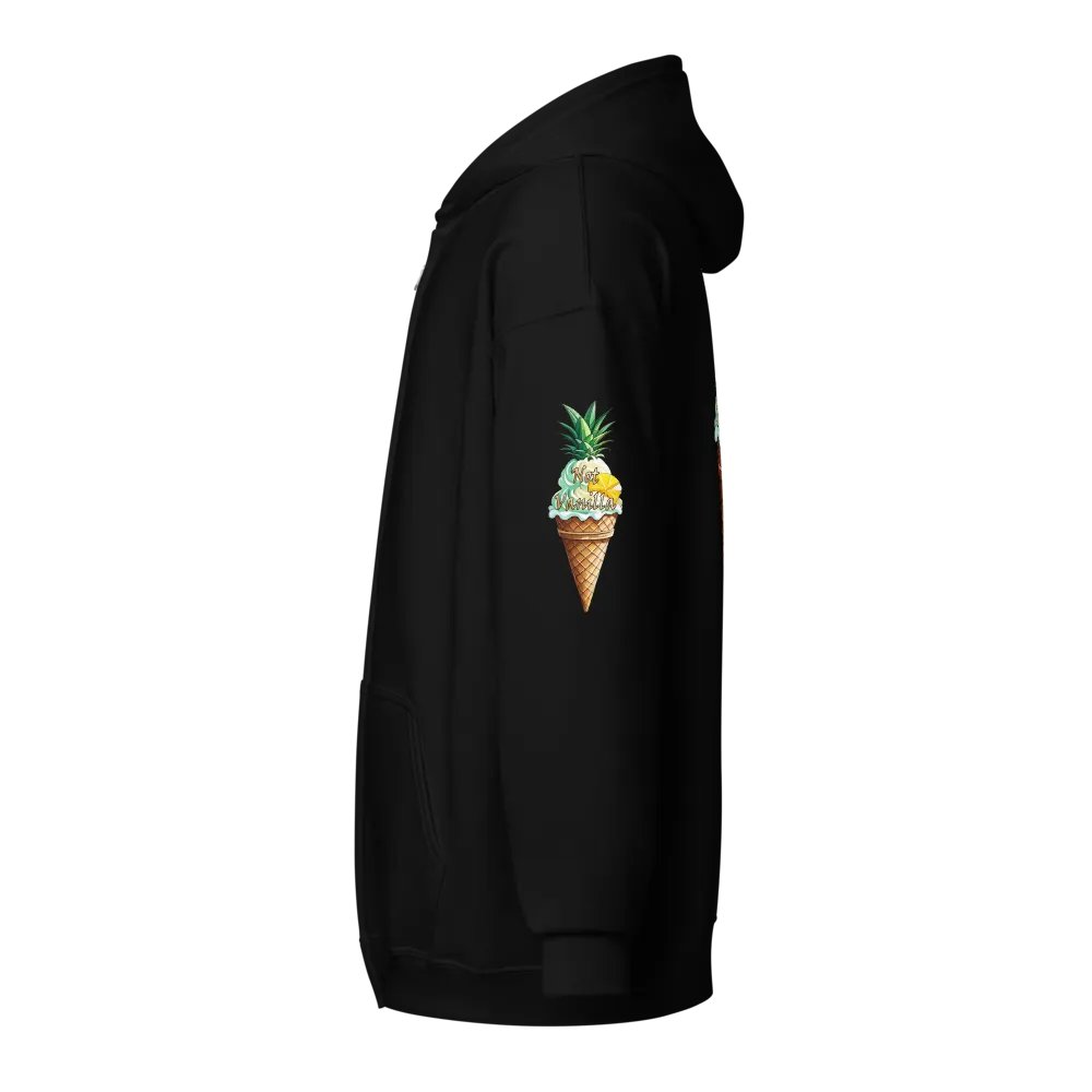 Not Vanilla Icecream cone zippy hoodie product image (15)