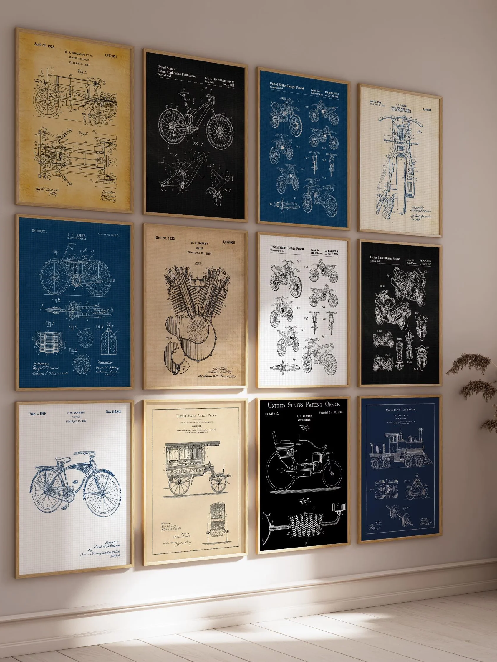 3000 MEGA Vintage Patent Posters Bundle Digital Print Set product image (3)