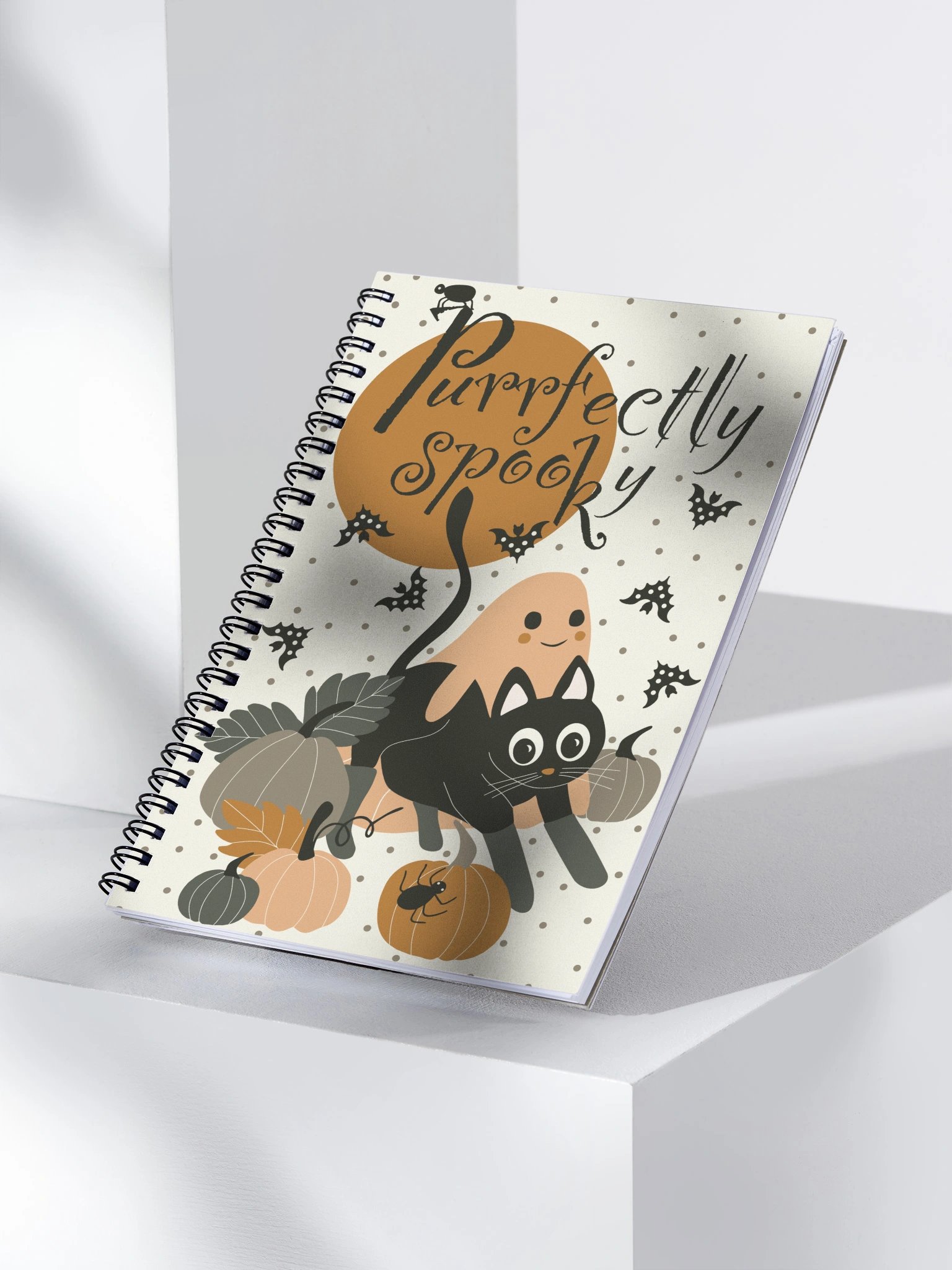 Purrfectly Spooky Spiral Notebook product image (4)
