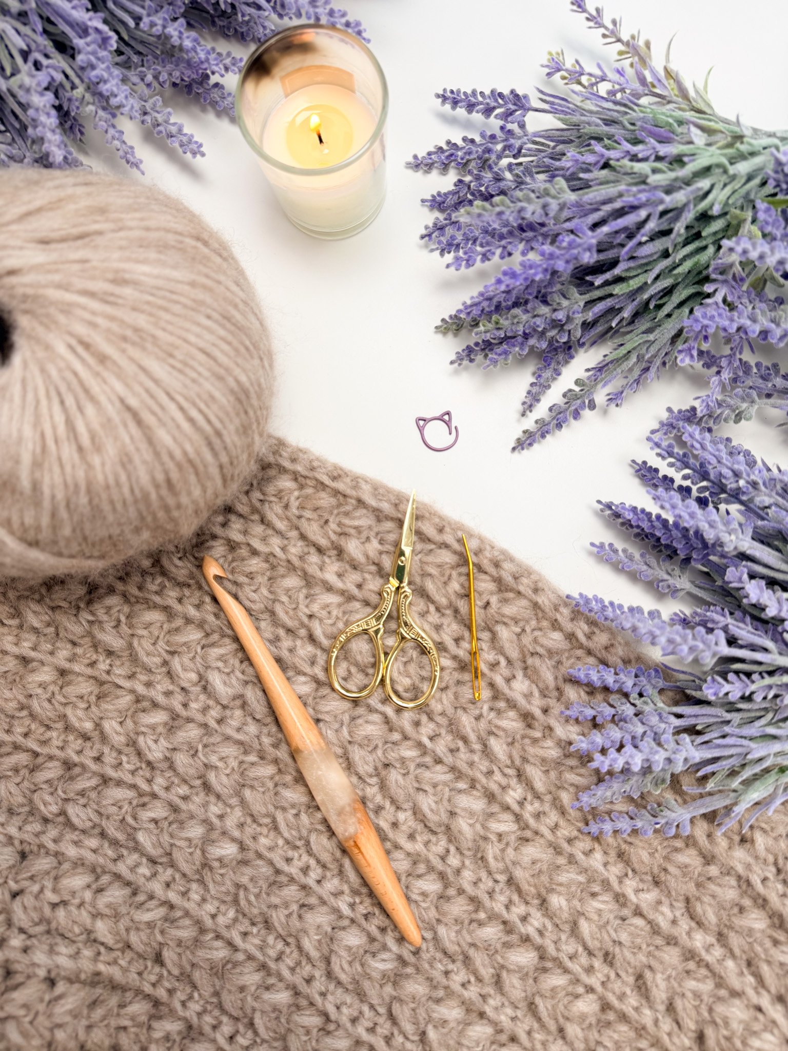 Wheat Stitch™ Crochet Pocket Shawl product image (3)