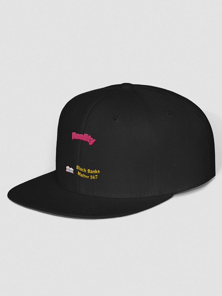 Wool Blend Snapback: Black Banks Matter 24/7 Edition product image (2)