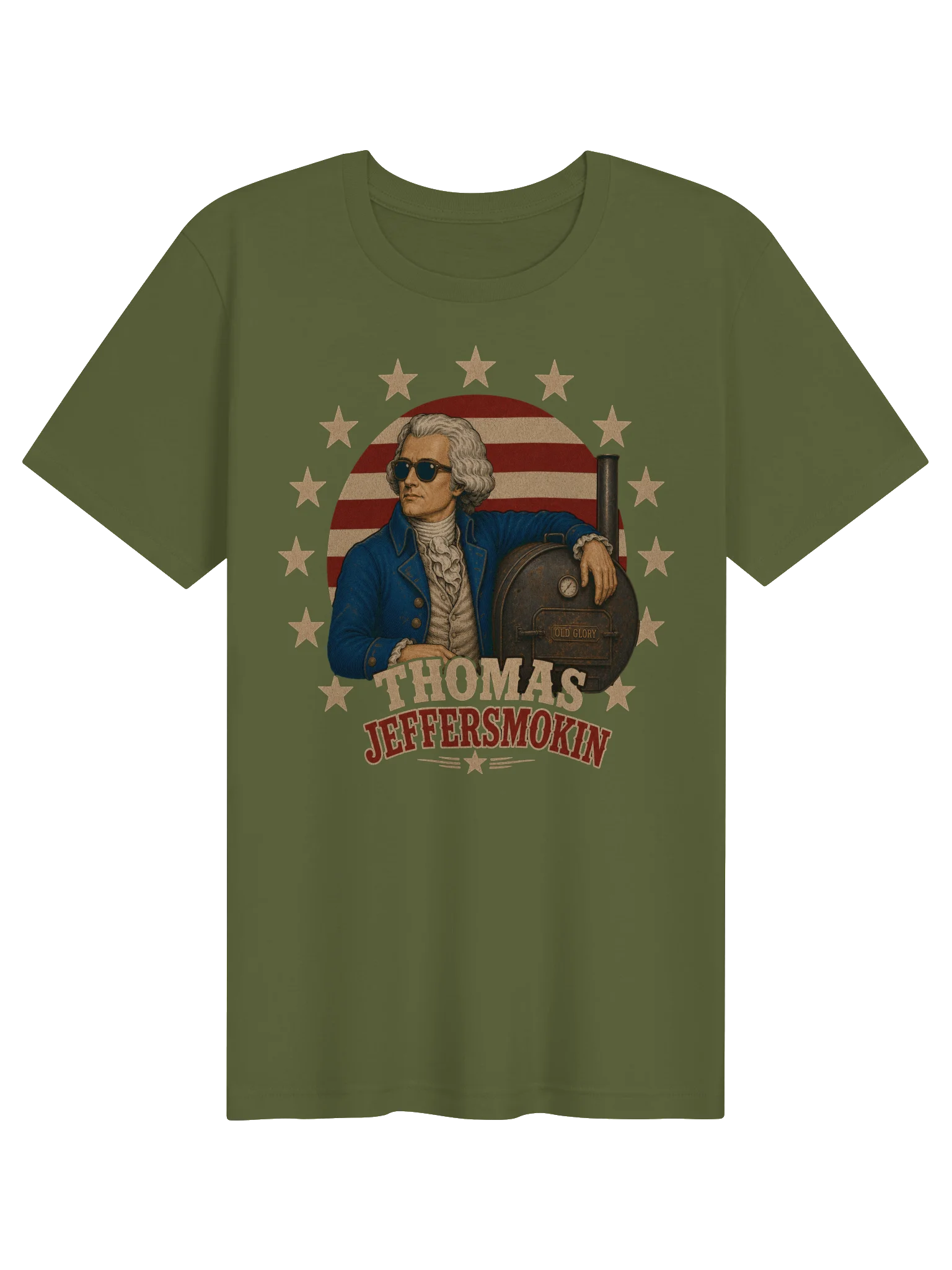 Thomas Jeffersmokin' T-Shirt | Grill Team 1776 Tee product image (21)