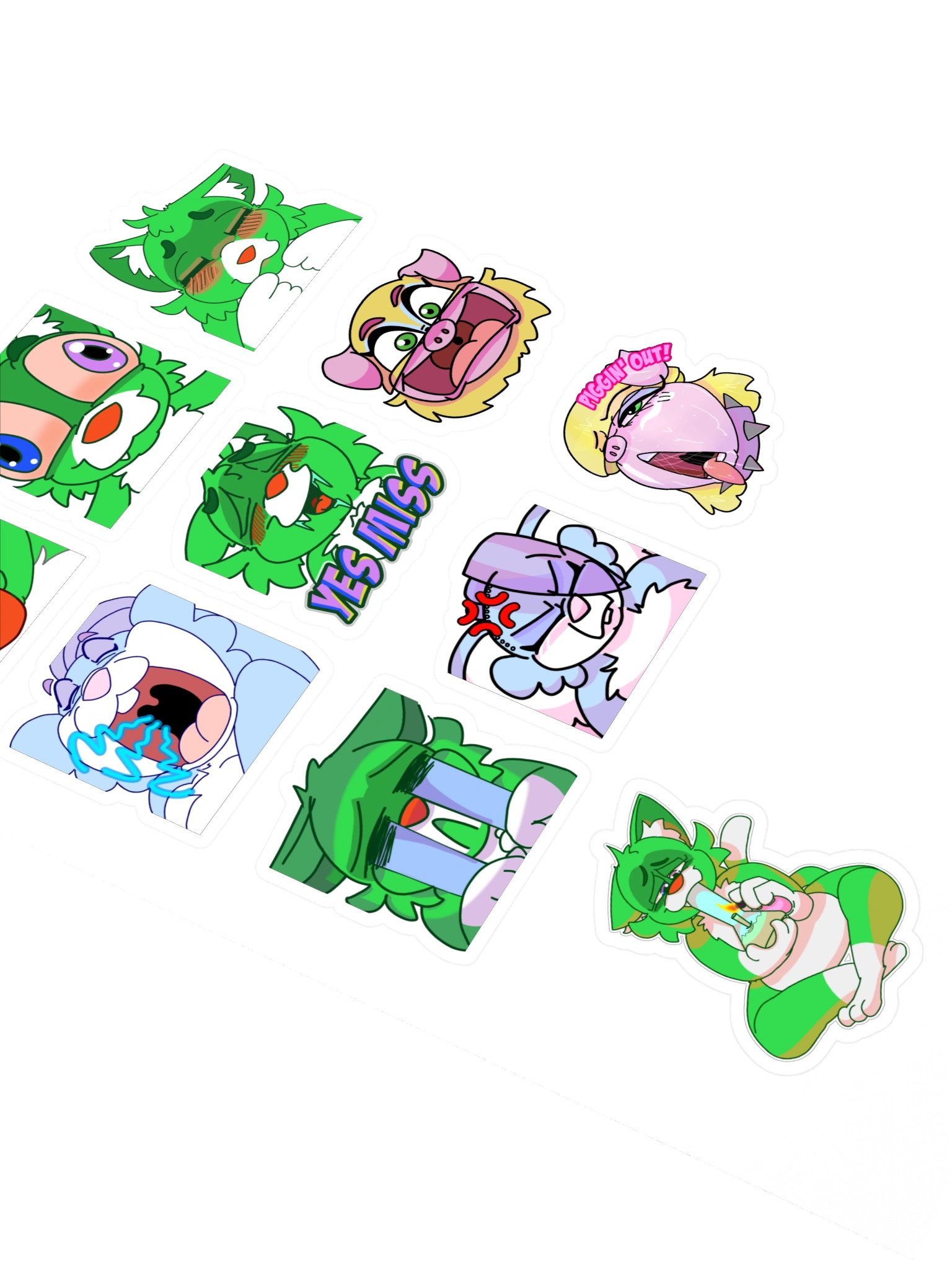 Emote Sticker Set 2025 pt 2 product image (2)