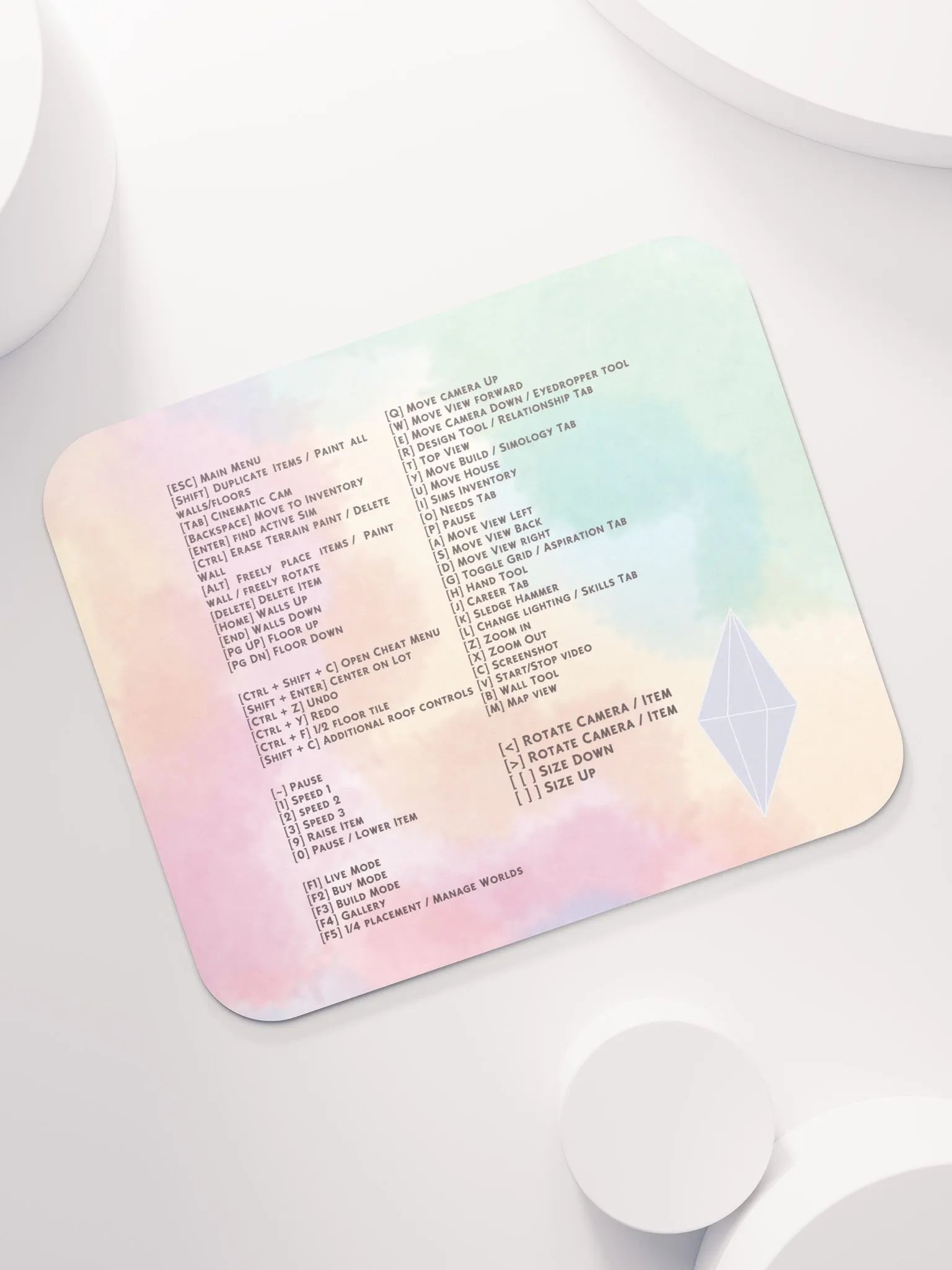 Rainbow Sims Hotkeys Mousepad product image (4)