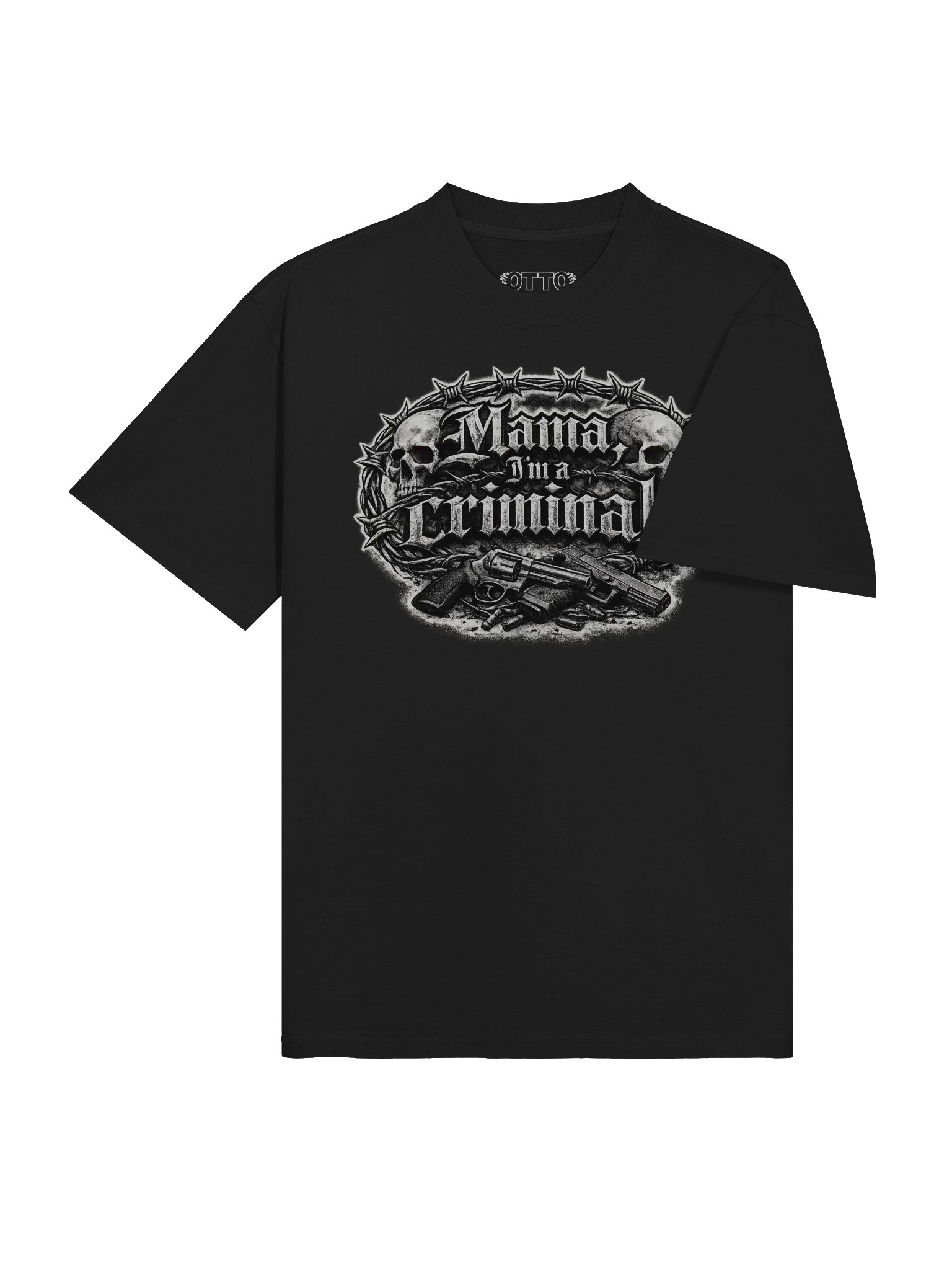 mama i'm a criminal premium t-shirt black product image (4)