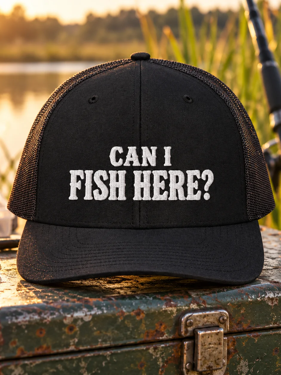Can I Fish Here? Trucker Hat product image (1)