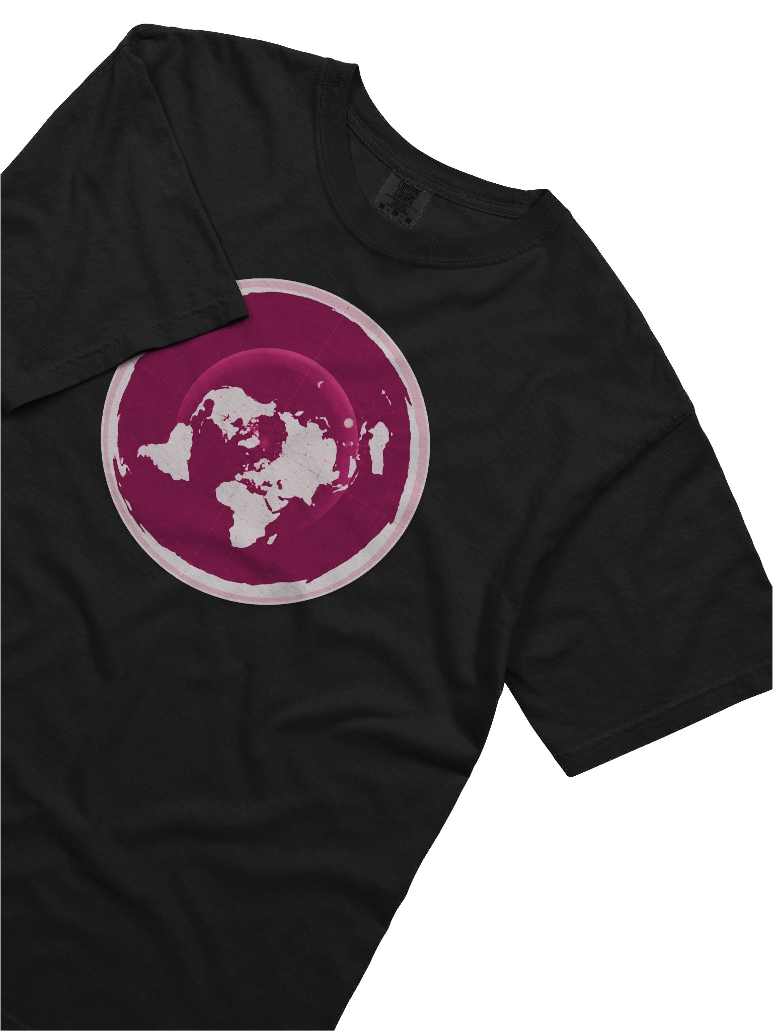 Flat Earth Map in magenta product image (26)