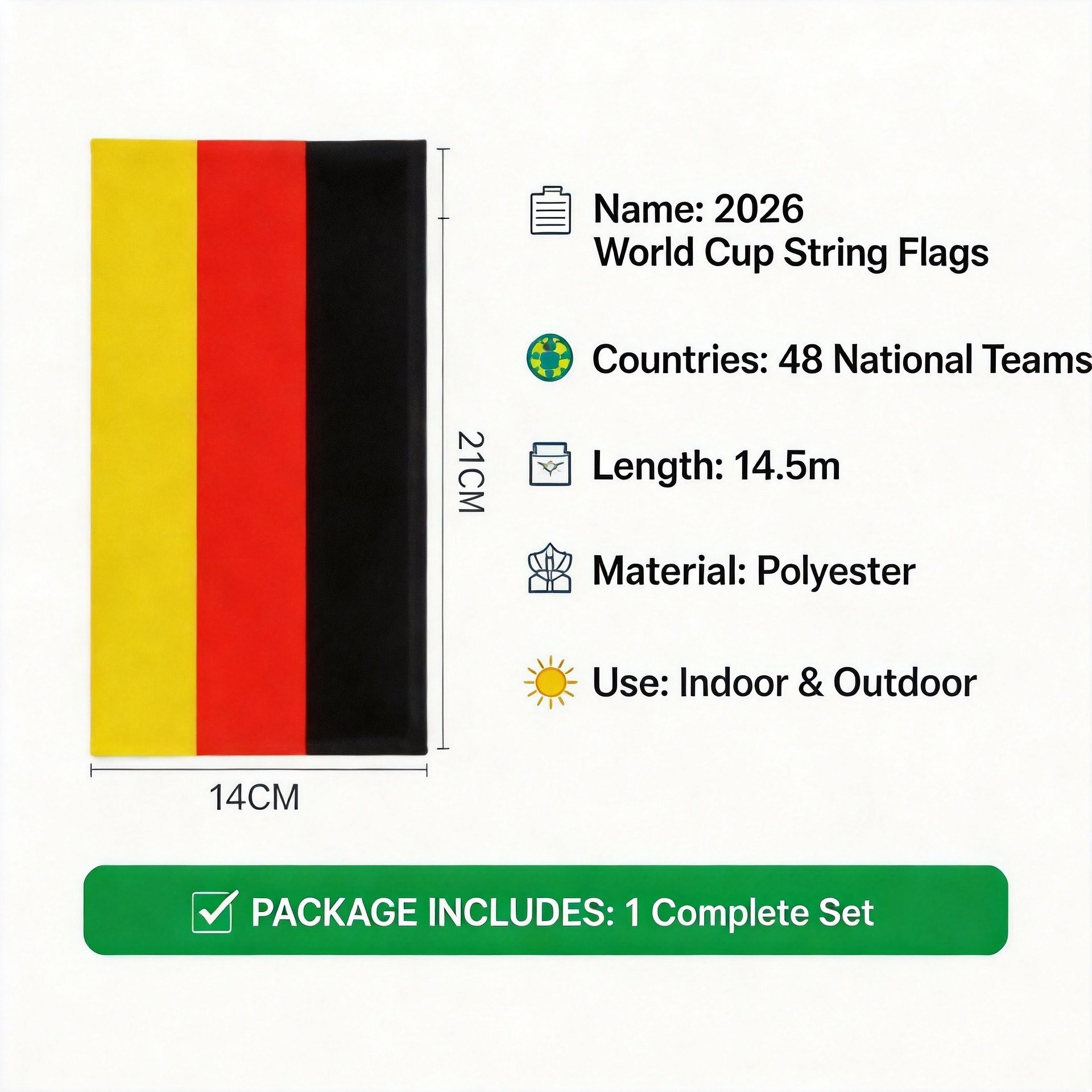 2026 World Cup Celebration Banner | 48 National Teams (14.5m) product image (5)