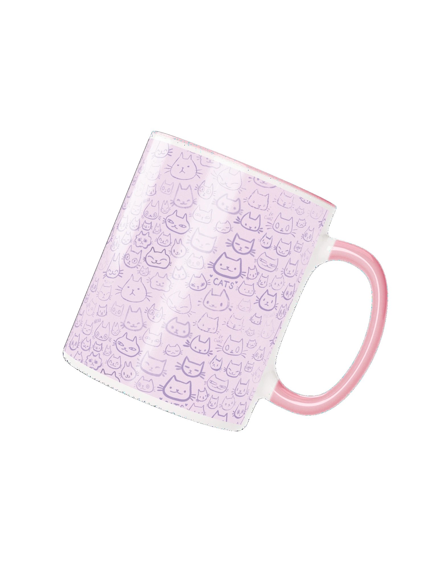Many Cat Faces Ceramic Mug product image (2)