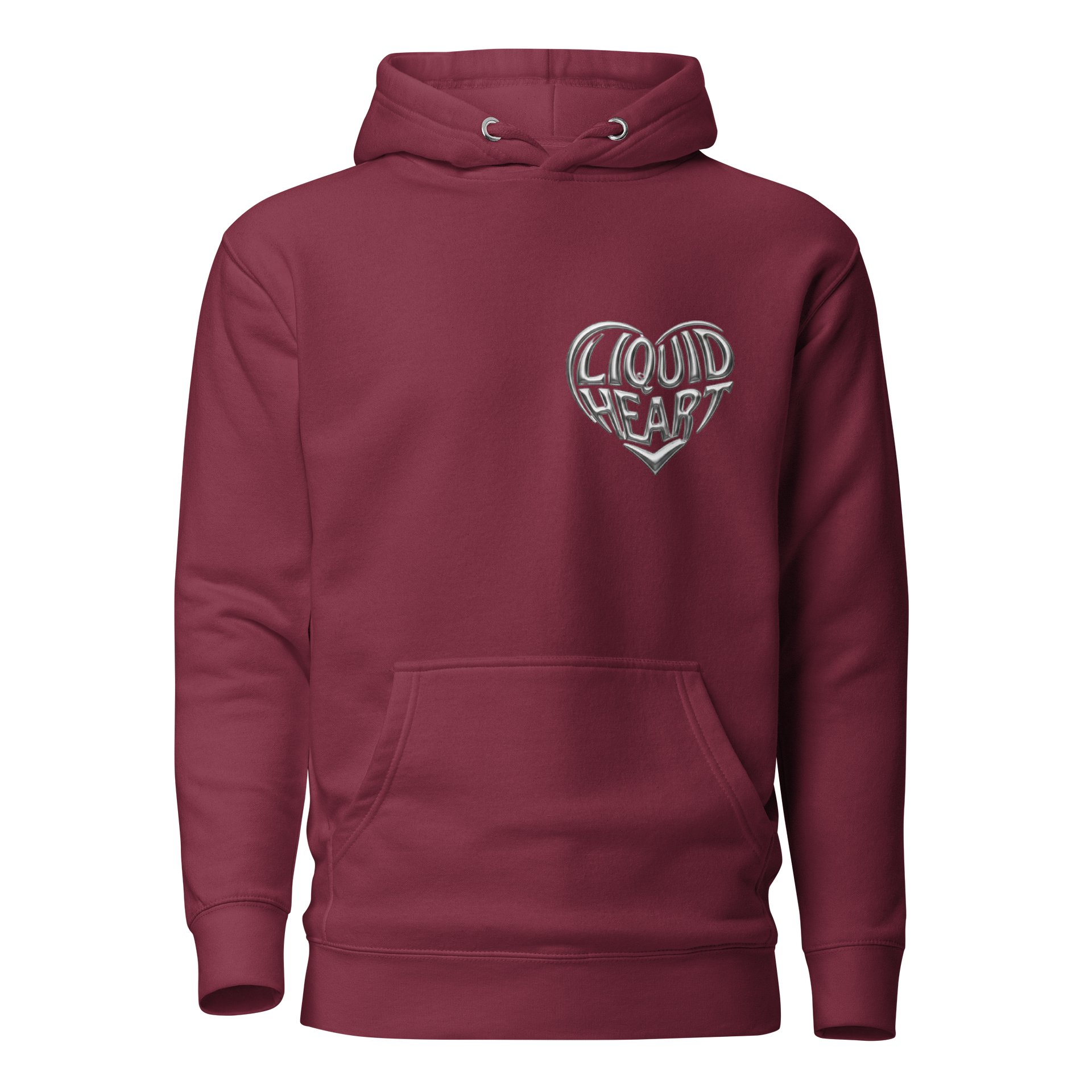 Valentine Liquid Heart Metallic Hoodie product image (3)