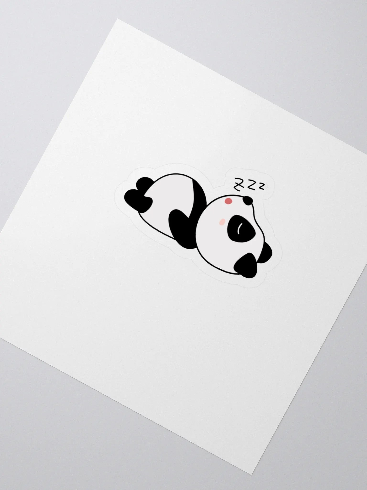 sleepy panda sticker product image (2)