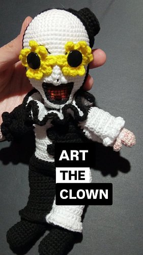 #arttheclown #terrifier #terrifier2 #arttheclownamigurumi #hechoacrochet #amigurumifanart #hechoaganchillo #halloweenamigurumi