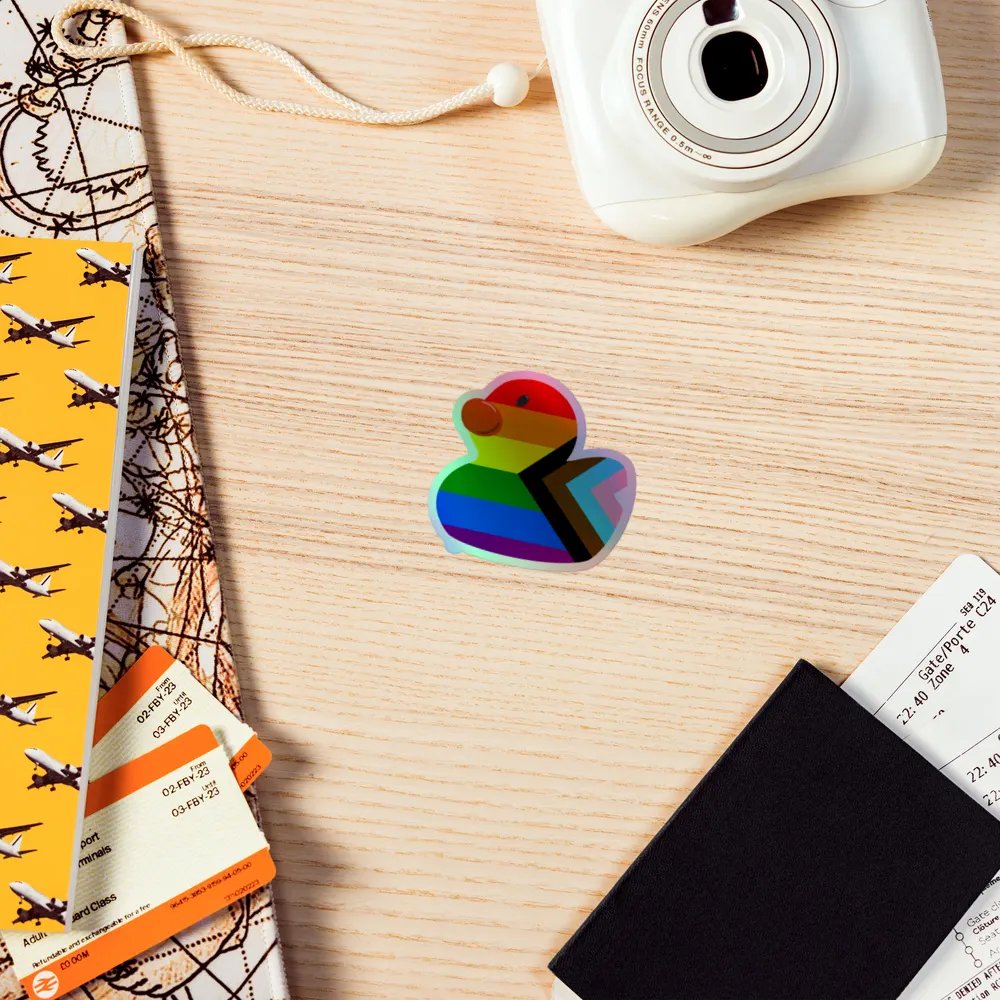 Holo Pride Duck Sticker product image (7)