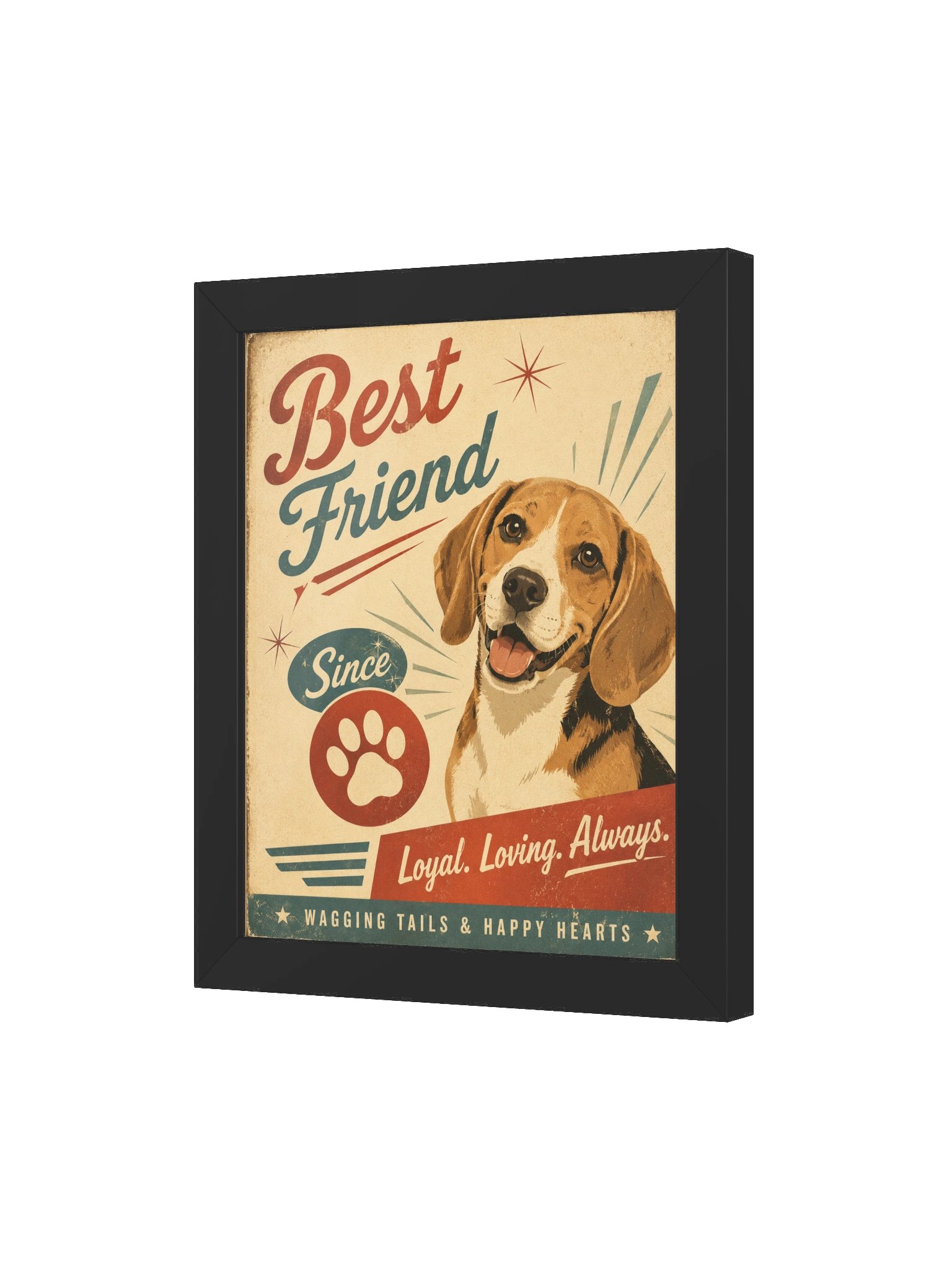 Best Friend Beagle Retro Poster product image (3)