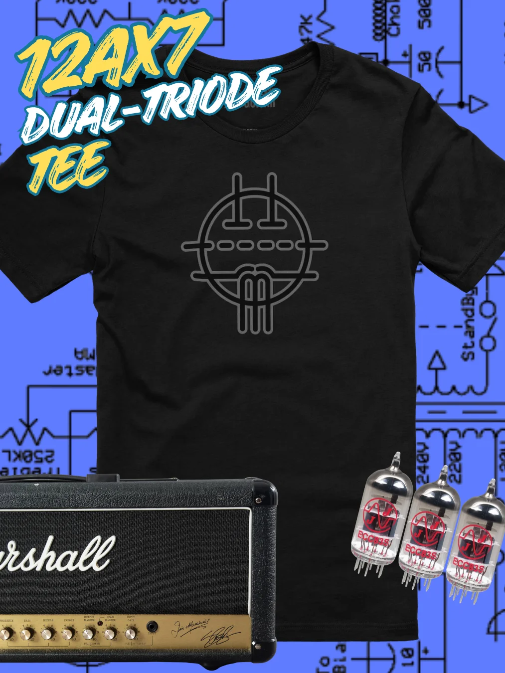 12AX7 Dual-Triode Tube Tee product image (17)