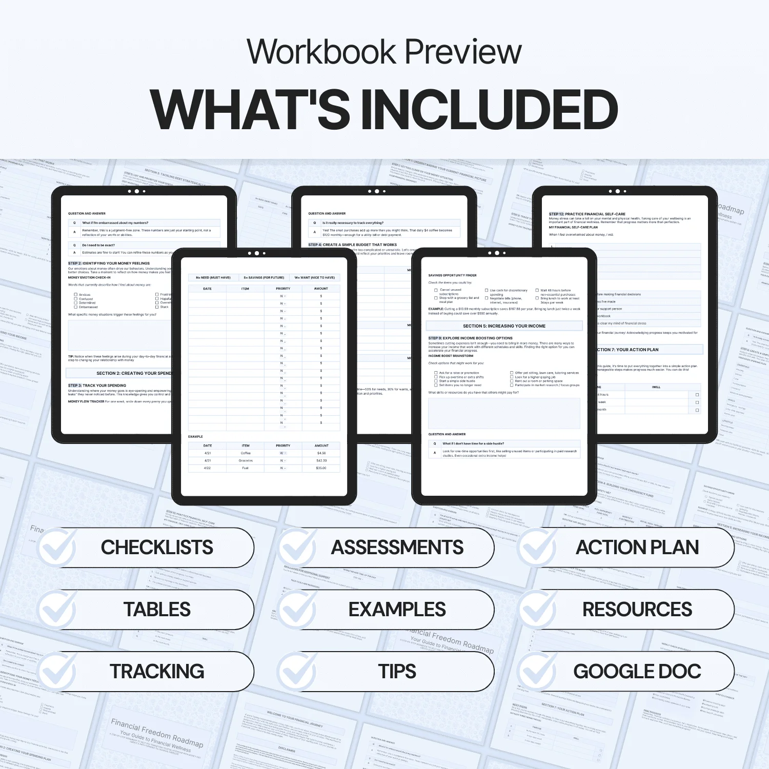 Financial Freedom Roadmap - Google Docs product image (2)