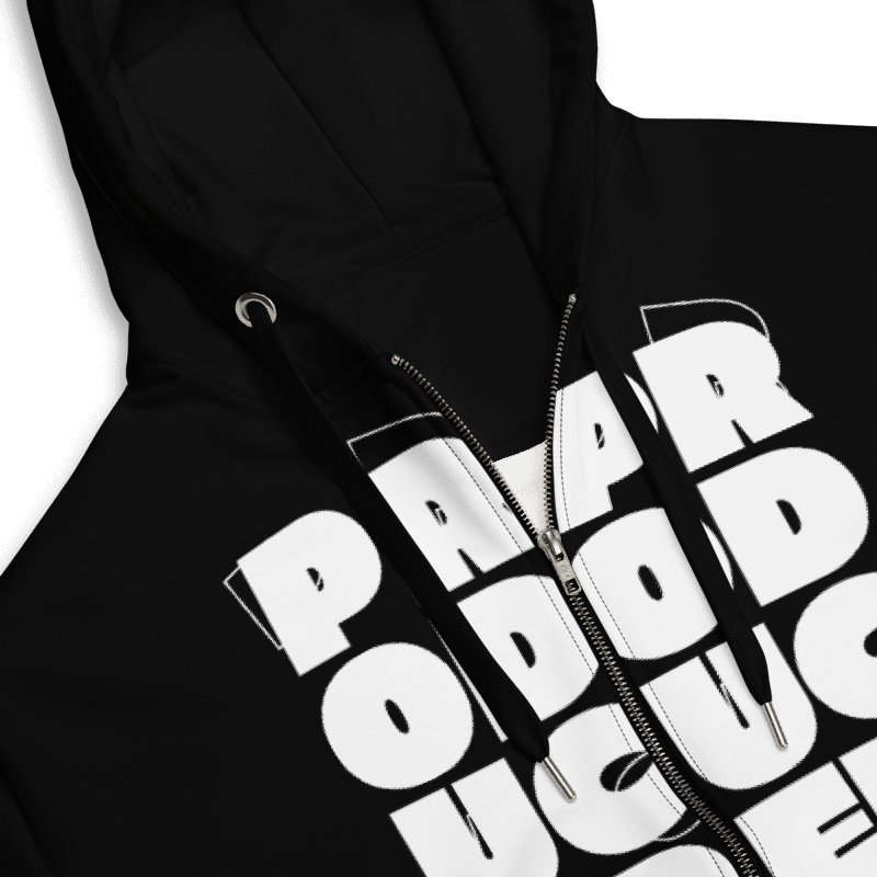 PRODUCER Block Type Zip Hoodie - Black product image (3)