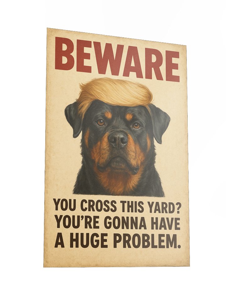 Rottweiler - BEWARE, You cross this yard? You’re gonna have a huge problem. product image (5)