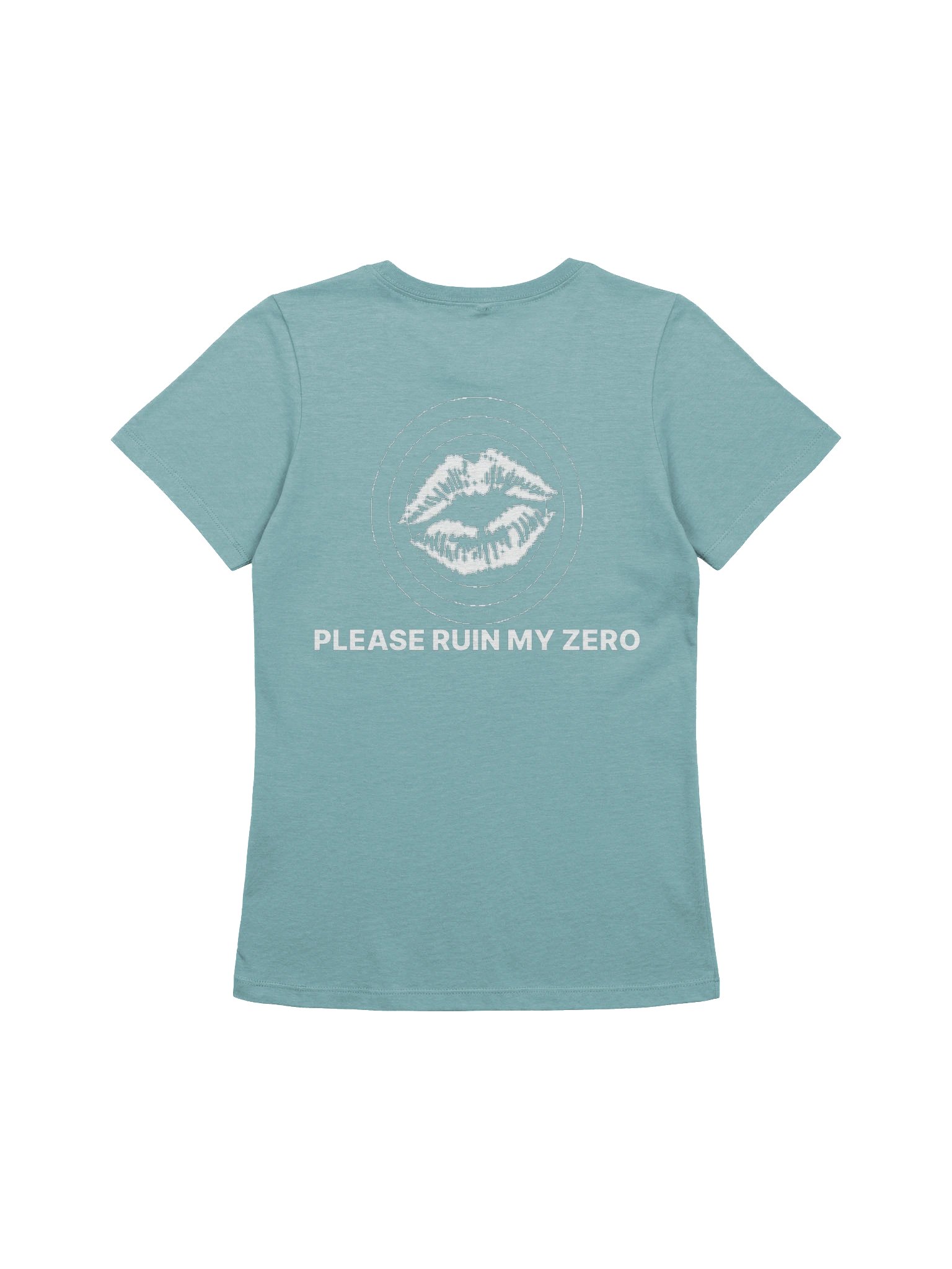 No ShopCo Women's Heather Blue Lagoon Tee - White Artwork product image (2)