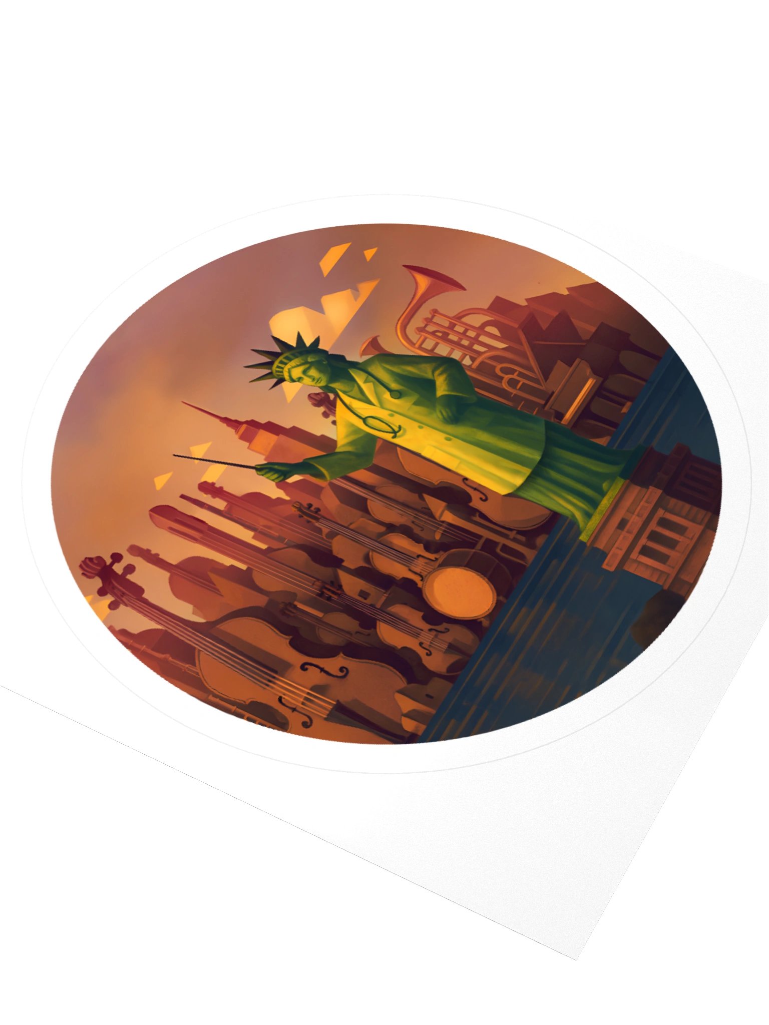 WDO NYC Circle Sticker product image (3)