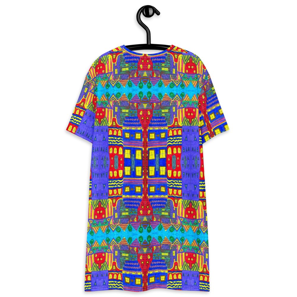 Abstract Playful Houses #2 Ladies T Shirt Dress product image (10)