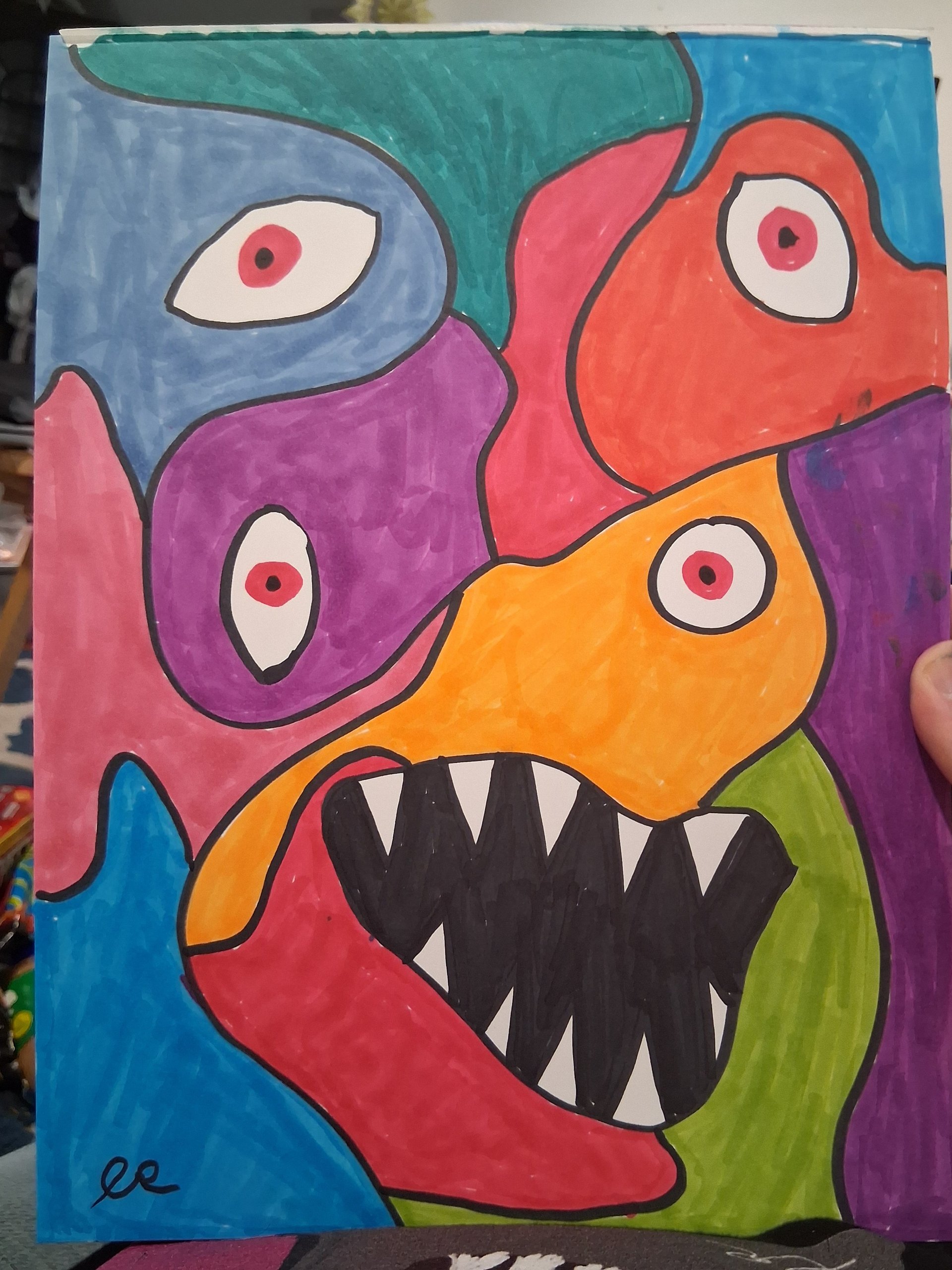 Abstract Monster Original Drawing product image (1)