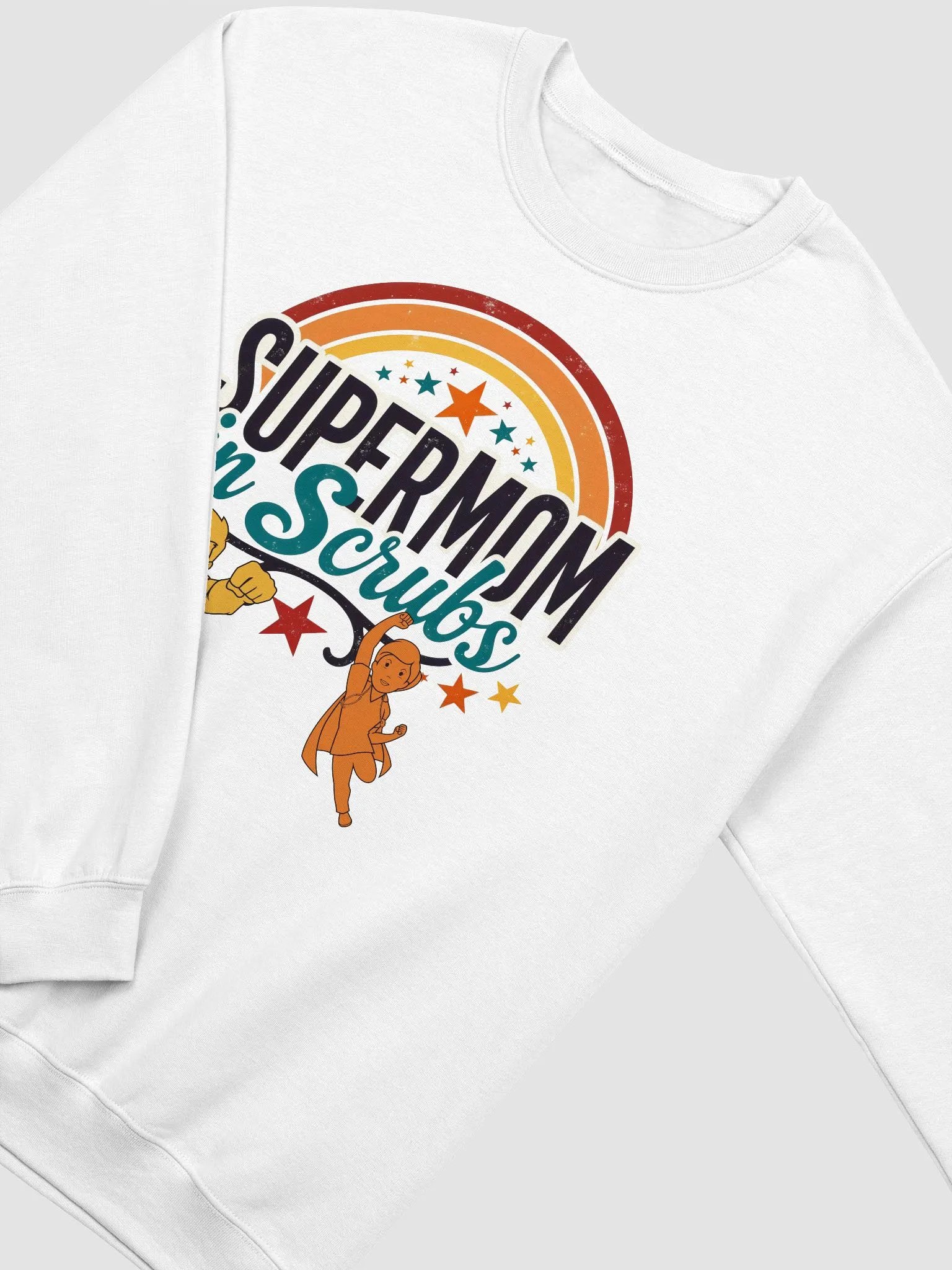 Supermom in Scrubs Retro Crewneck Sweatshirt product image (8)