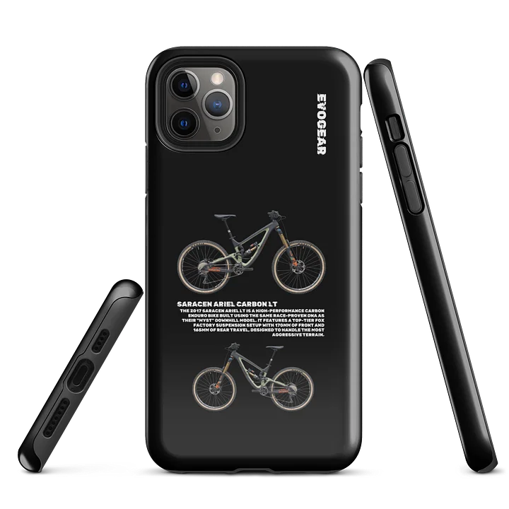 Black Saracen Ariel Carbon LT iPhone Case product image (5)