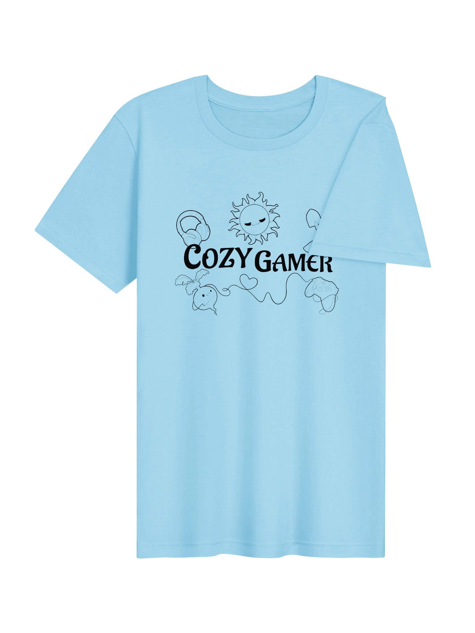 Cozy Gamer Summer Tee [Black Font] product image (33)