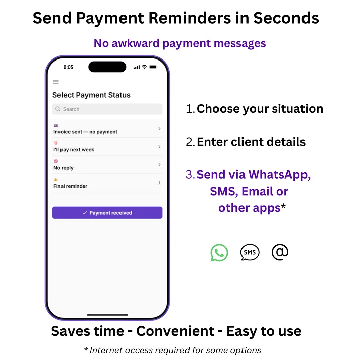 Payment Reminder Messaging App product image (1)