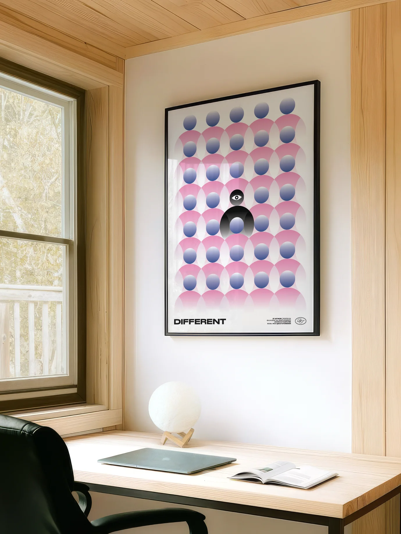 "DIFFERENT" Framed Poster product image (31)