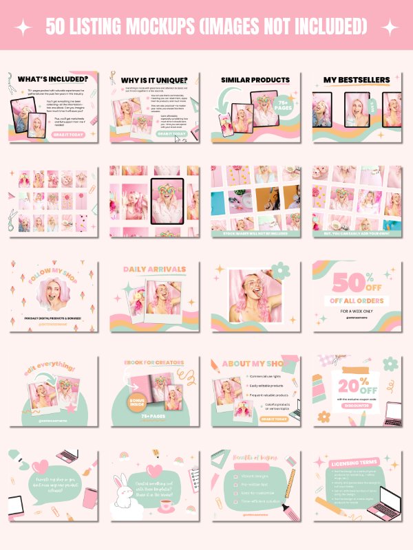 Whimsical MRR/PLR Branding Kit for Etsy product image (5)