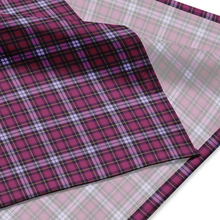 Bright Purple Plaid Bandana product image (2)