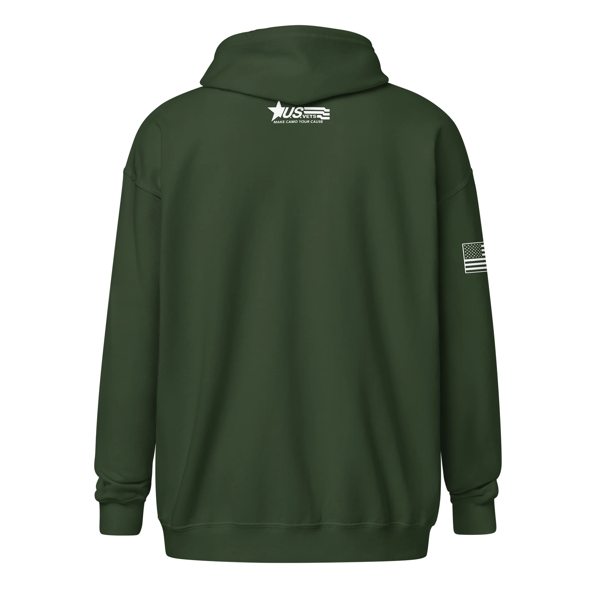 LIMITED EDITION FOX U.S.VETS ZIP HOODIE - WHITE PRINT product image (2)