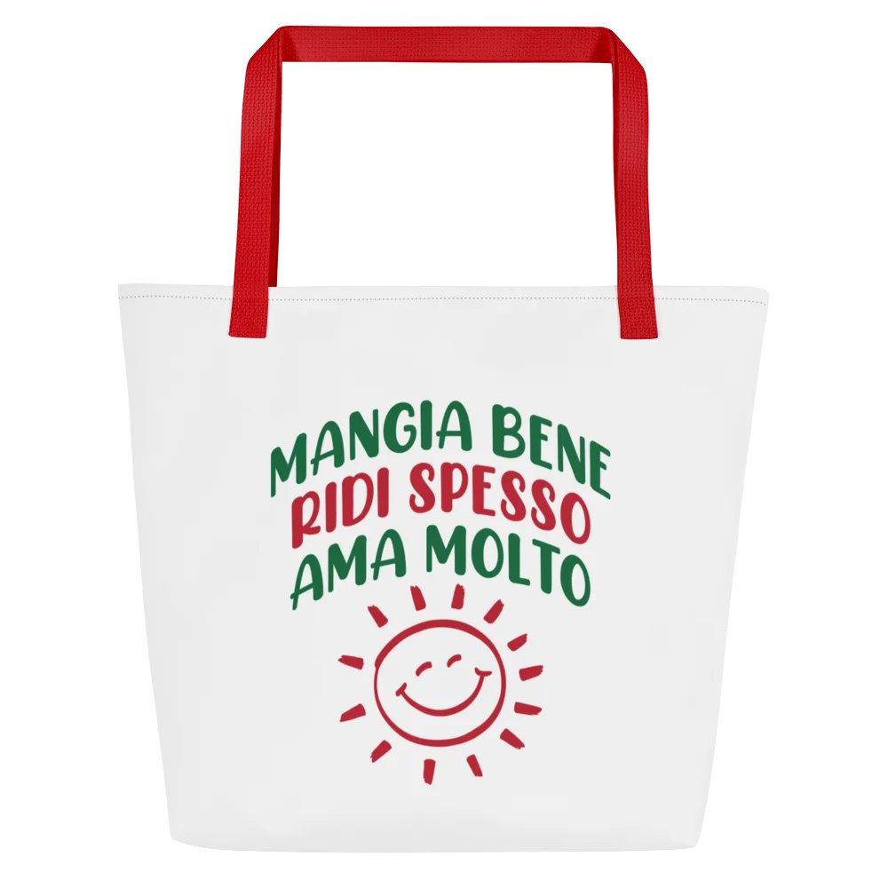Mangia Bene Ridi Spesso Ama Molto Tote Bag product image (4)